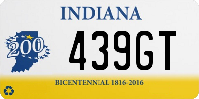 IN license plate 439GT