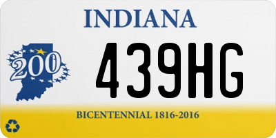 IN license plate 439HG