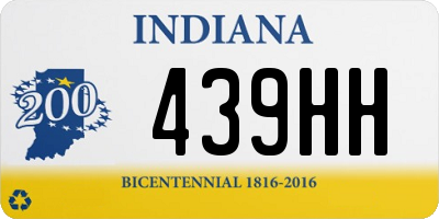 IN license plate 439HH