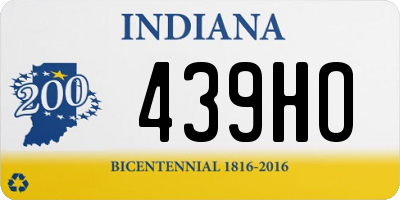 IN license plate 439HO