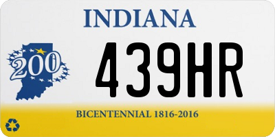 IN license plate 439HR