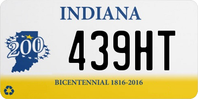 IN license plate 439HT