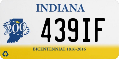 IN license plate 439IF