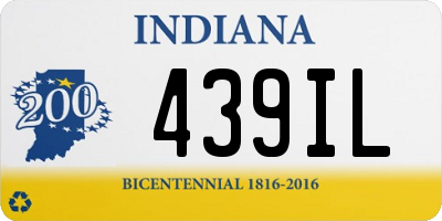 IN license plate 439IL