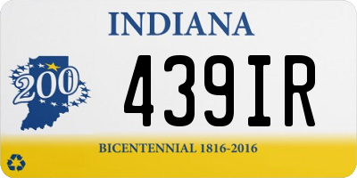 IN license plate 439IR