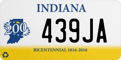 IN license plate 439JA
