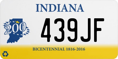 IN license plate 439JF