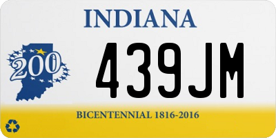 IN license plate 439JM