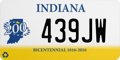 IN license plate 439JW