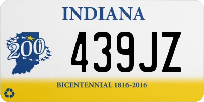 IN license plate 439JZ