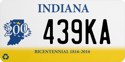 IN license plate 439KA