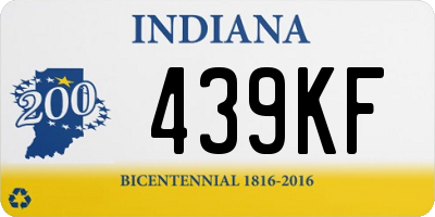 IN license plate 439KF