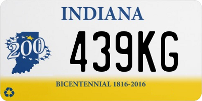 IN license plate 439KG