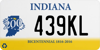 IN license plate 439KL