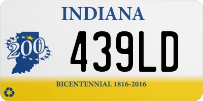 IN license plate 439LD