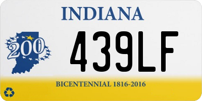 IN license plate 439LF