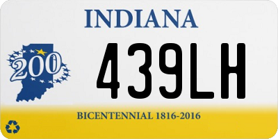 IN license plate 439LH