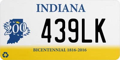 IN license plate 439LK