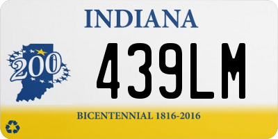 IN license plate 439LM