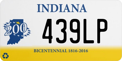 IN license plate 439LP