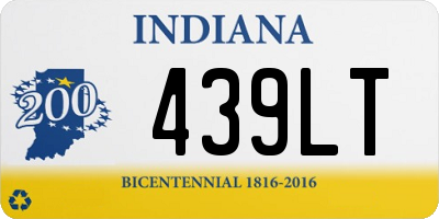 IN license plate 439LT