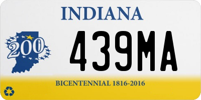 IN license plate 439MA