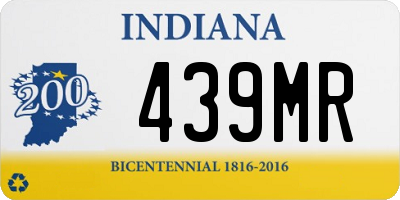 IN license plate 439MR
