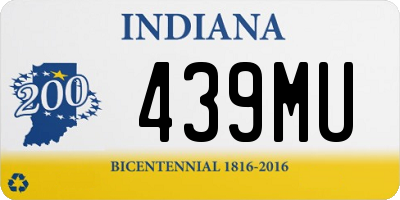 IN license plate 439MU