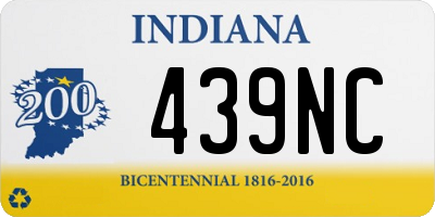 IN license plate 439NC