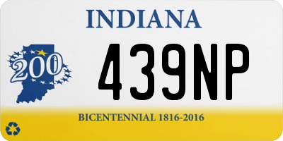 IN license plate 439NP