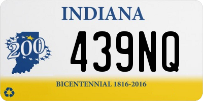 IN license plate 439NQ
