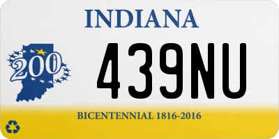 IN license plate 439NU