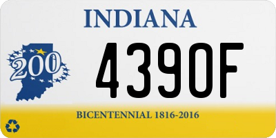IN license plate 439OF