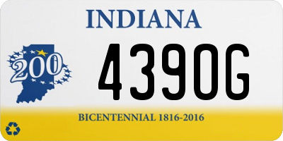 IN license plate 439OG