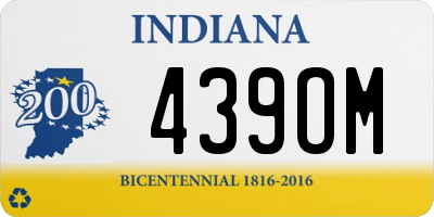 IN license plate 439OM