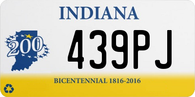 IN license plate 439PJ