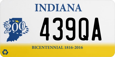 IN license plate 439QA