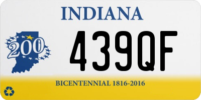 IN license plate 439QF