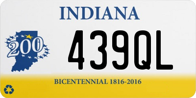 IN license plate 439QL