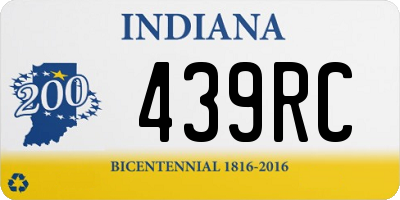 IN license plate 439RC