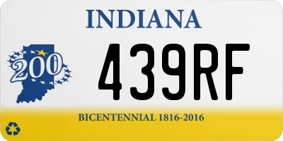 IN license plate 439RF