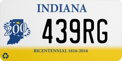 IN license plate 439RG