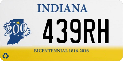 IN license plate 439RH