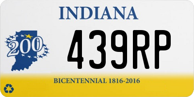 IN license plate 439RP