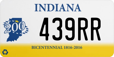 IN license plate 439RR