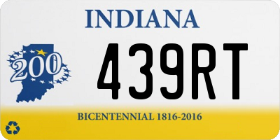 IN license plate 439RT