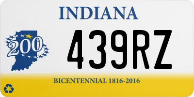 IN license plate 439RZ