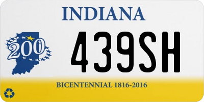 IN license plate 439SH