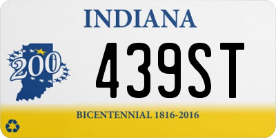 IN license plate 439ST