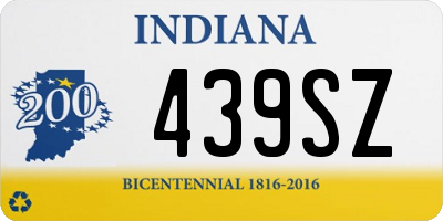 IN license plate 439SZ